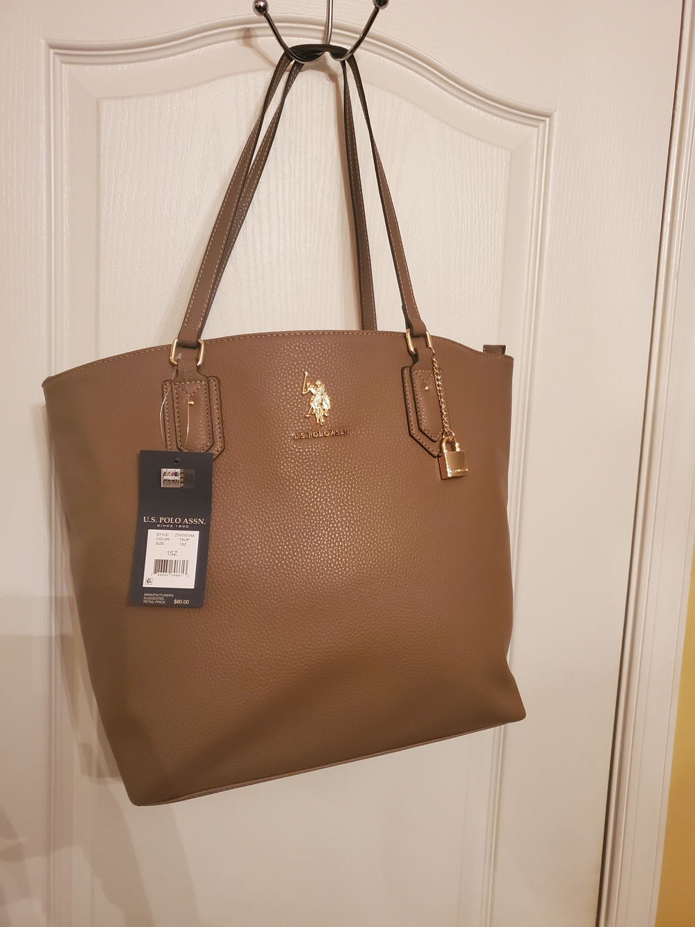 U.S. Polo Assn. Women's Brown Tote Bag